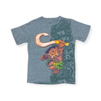 130cm｜USED｜Disney Moana Maui Tatoo S/S T-shirt
