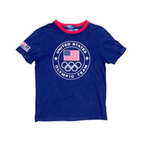 140～150cm｜USED｜Ralph Lauren London Olympic USA Team S/S T-shirt