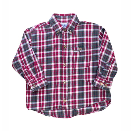 110cm｜VINTAGE｜OSHKOSH B’GOSH L/S Check Flannel Shirt