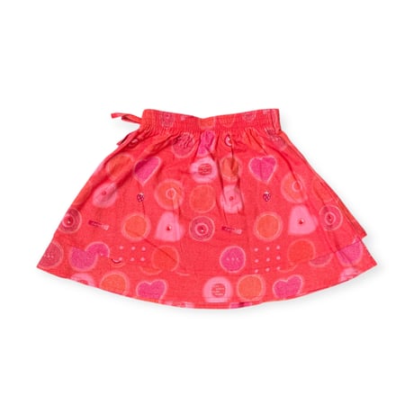 110～120cm｜90's VINTAGE｜FRANCE製 Strawberry S/S Shirt & Skirt Set-up