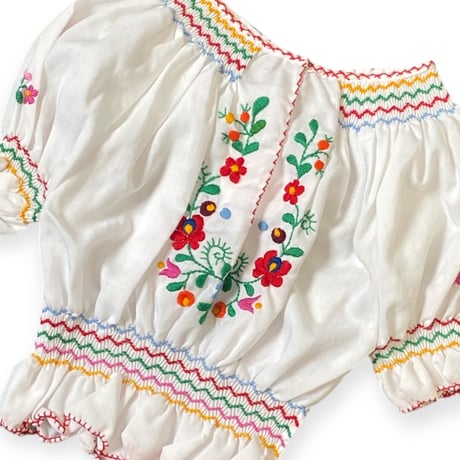100～110cm｜VINTAGE｜Mexican Blouse Shirt