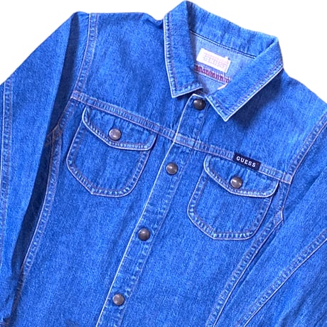 110～120cm｜90's VINTAGE｜GUESS Denim L/S Shirt JKT