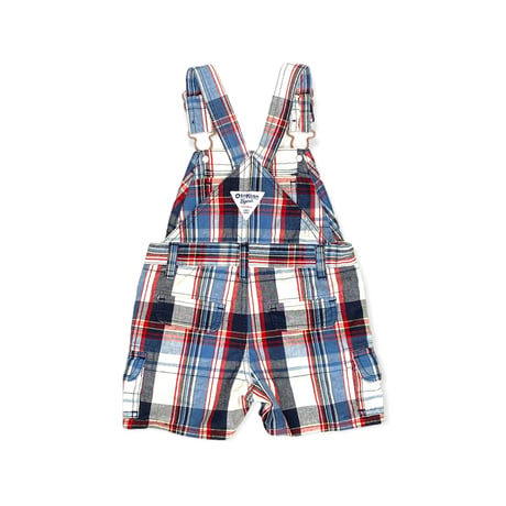 80～90cm｜USED｜OSHKOSH B'GOSH Check Shortalls