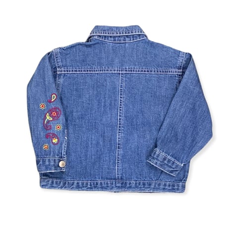 90～100cm｜USED｜OSHKOSH B'GOSH Paisley Embroidery Denim JKT