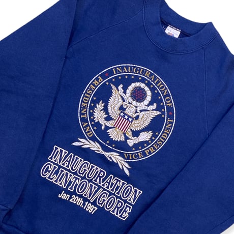 150～160cm｜90's VINTAGE｜USA製 President Clinton Second Term Inauguration Sweat