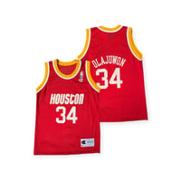 140～150cm｜80's VINTAGE｜USA製 Champion Houston Rockets Olajuwon Basketball Shirt