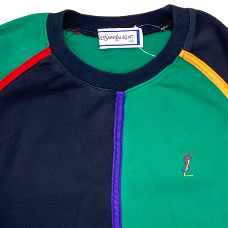 100cm｜80's～90's VINTAGE｜Yves Saint Laurent Multi Color Swaet