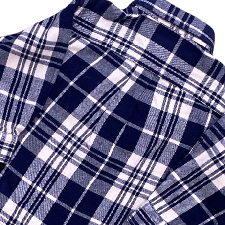 80cm｜USED｜Ralph Lauren Elbow Patch L/S Check Flannel Shirt