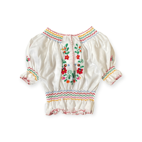 100～110cm｜VINTAGE｜Mexican Blouse Shirt