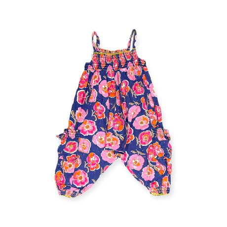 80～90cm｜USED｜next Floral Salopette