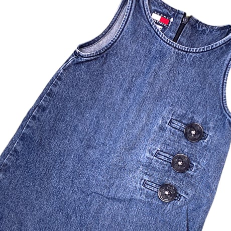 110cm｜90's VINTAGE｜TOMMY HILFIGRE Denim One-piece