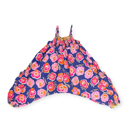 80～90cm｜USED｜next Floral Salopette