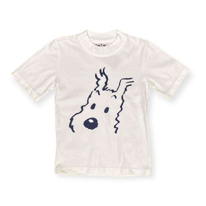 120～130cm｜VINTAGE｜FRANCE製 TINTIN SNOWY S/S T-sh