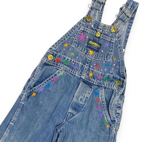 100cm｜50's-60's VINTAGE｜USA製 OSHKOSH Remake Denim Overalls