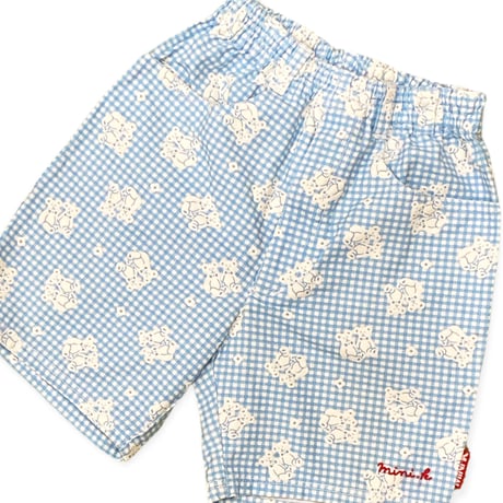 110～120cm｜VINTAGE｜MINI-K Gingham Check Bear JKT & Shorts Setup
