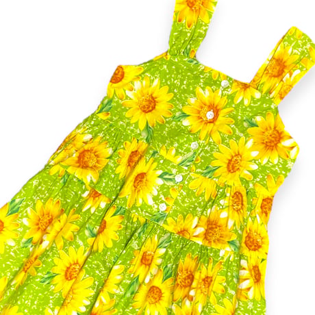 130cm｜VINTAGE｜Retro Sunflower One-piece