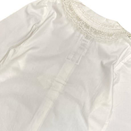 130cm｜DEADSTOCK｜Retro Frill L/S Blouse