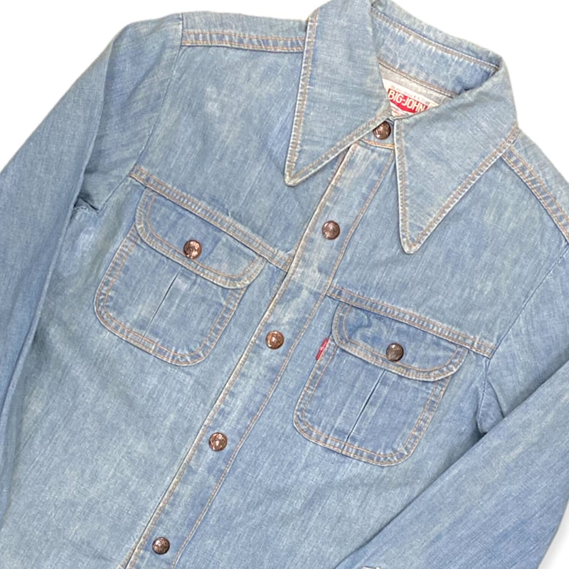 150～160cm｜VINTAGE｜BIG-JOHN Denim Shirts JKT | s