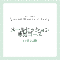 メールセッション単発コース