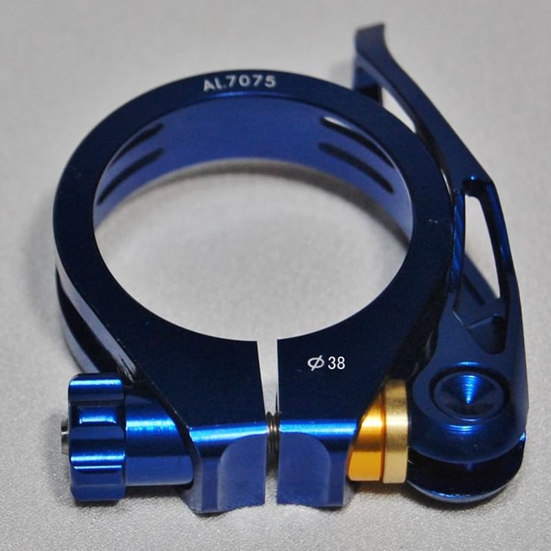 Ringleシートクランプ チタンシャフト パープル Tern・MOULTON用】RIDEA 橋輪オリジナルシートクランプ Φ38
