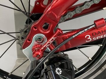 DAHON K3/DOVE用】RIDEA 橋輪オリジナルクイックレバー 74/86㎜ シル