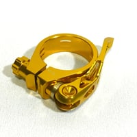 【Tern・MOULTON用】RIDEA 橋輪オリジナルシートクランプ　Φ38　ゴールド