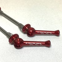 【DAHON K9X/Tern　P10】RIDEA　Ti　Quick Release ES2D-100/135 レッド