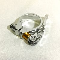 【Tern・MOULTON用】RIDEA 橋輪オリジナルシートクランプ　Φ38　シルバー