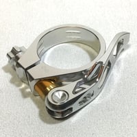 【DAHON/TERN用】RIDEA シートポストクランプ　  Φ40　シルバー