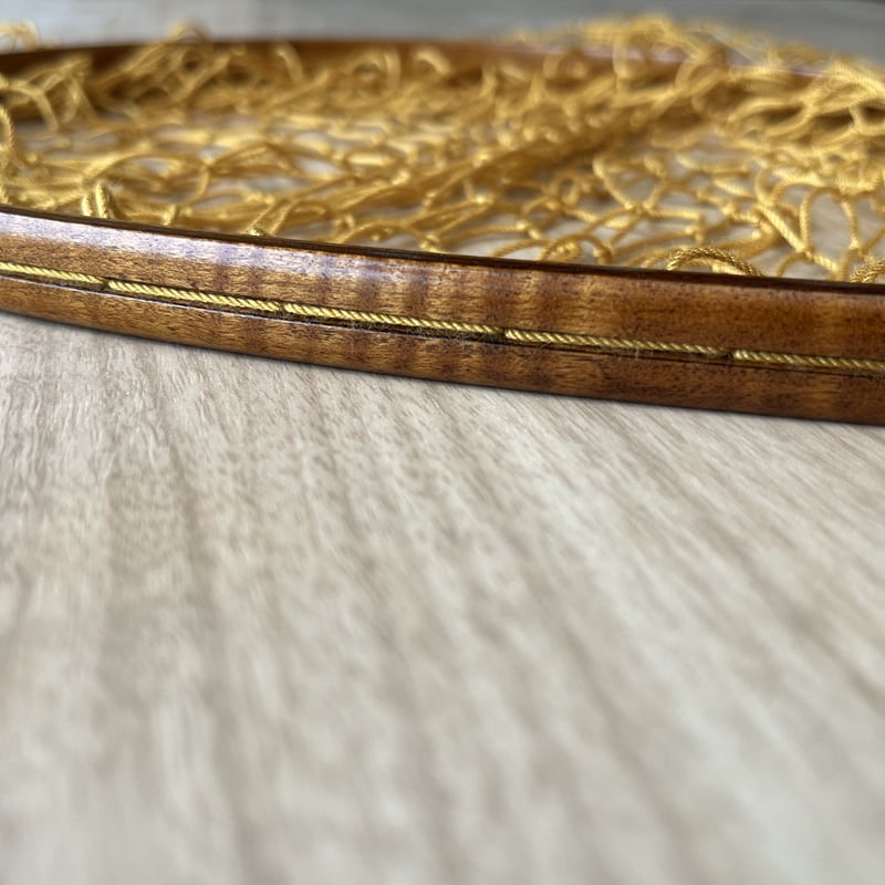 渓流　ランディングネット ランディングネット 木製トラウト 網 40サイズ 本流 渓流 管理