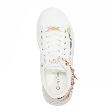 nicolelee ファッションチャームスニーカー★WHITE★
