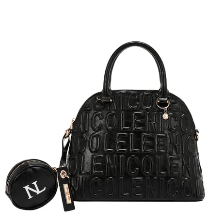 〜EMBOSSED LOGO〜ドームバッグ ★NLロゴポーチ付き★