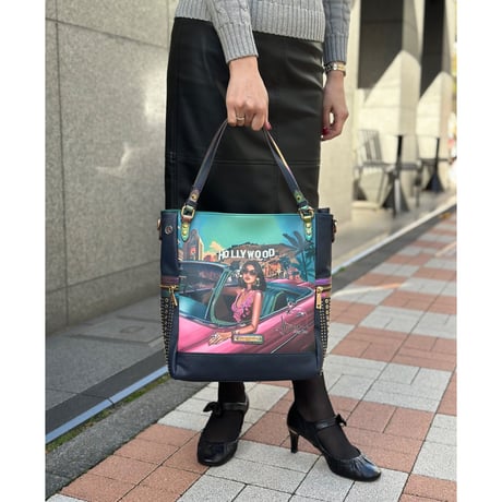 〜HOLLYWOOD DRIVE〜ラージトートバッグ★A4対応・デザイナーサイン入り★★