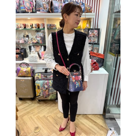 〜nicolelee〜ダイヤモンドストーンクラッチショルダー★スマホが縦に入ります★