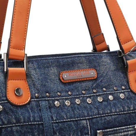 〜BUTTER FLOWER DENIM〜デニムトート★A4対応★