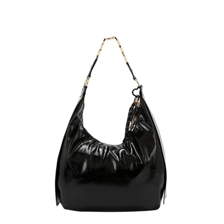 ～SHIMMER LUXE～ホーボーバッグ★チャーム付き★