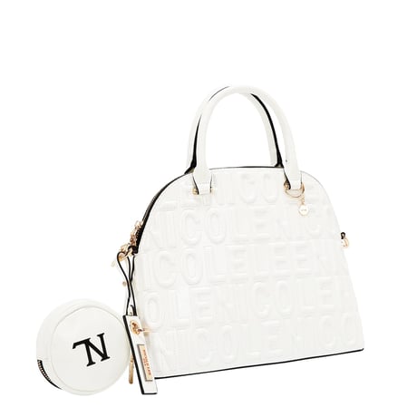 〜EMBOSSED LOGO〜ドームバッグ ★NLロゴポーチ付き★