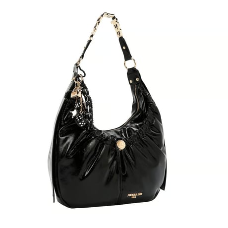 ～SHIMMER LUXE～ホーボーバッグ★チャーム付き★