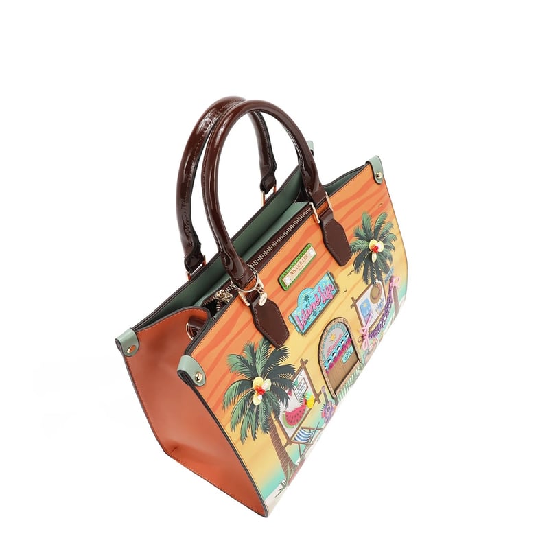ちな　パサールバッグ L ブラック　ブルーSS  レッドSTパープルL SUN & SAND〜サッチェルバッグ☆A4・パソコン対応☆ | nicolelee