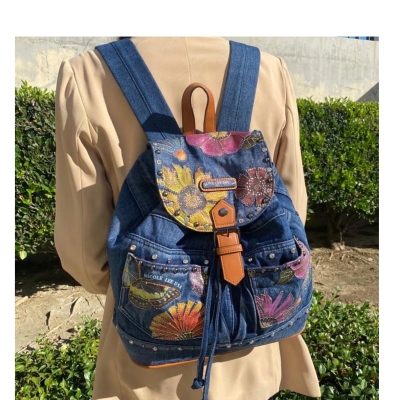 ☆数量限定☆〜BUTTER FLOWER DENIM〜デニムリュック | nicolelee.
