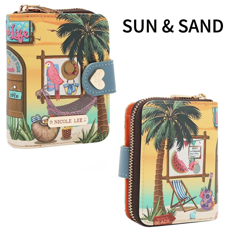 ベストセラー】 nicolelee 二つ折り財布☆スキミング防止機能付き