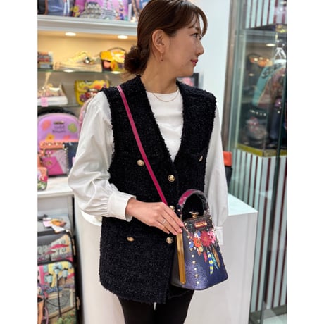 〜nicolelee〜ダイヤモンドストーンクラッチショルダー★スマホが縦に入ります★