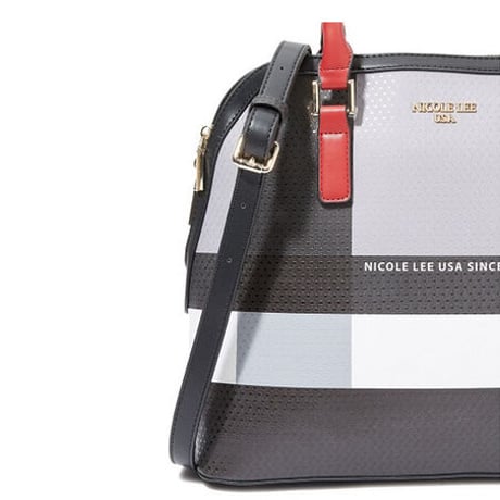 〜STYLISH CHECK〜半円型ハンドバッグ★A4対応★