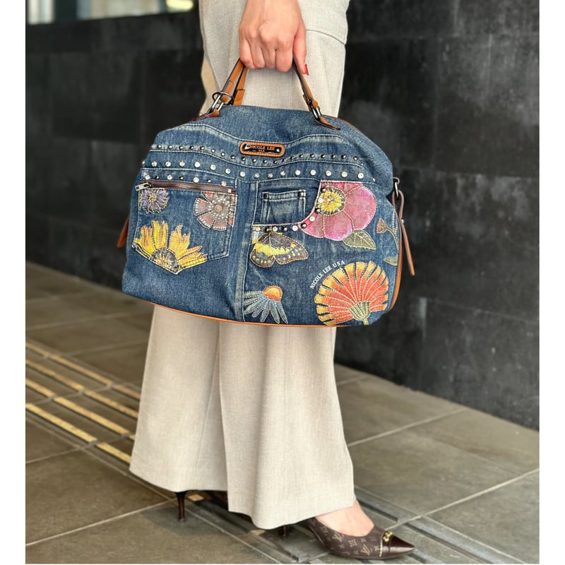 BUTTER FLOWER DENIM〜デニムボストン | nicolelee.tokyo