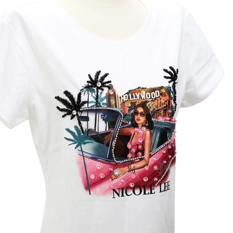 〜HOLLYWOOD DRIVE〜ラウンドネックTシャツ★ホワイト★