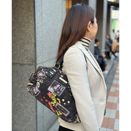 nicolelee ウォッシュドデニムバッグ★ミディアム★