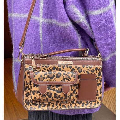 〜nicolele LEOPARD〜トップハンドルバッグ