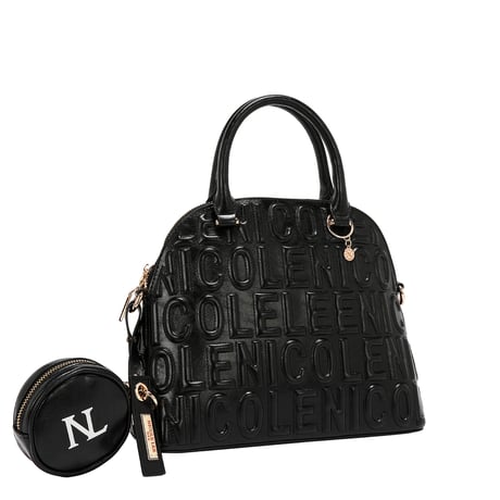 〜EMBOSSED LOGO〜ドームバッグ ★NLロゴポーチ付き★