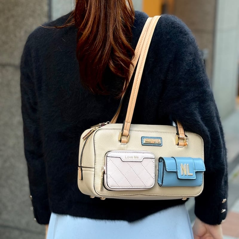 COLOR BLOCK～ポケットショルダーバッグ | nicolelee.tokyo