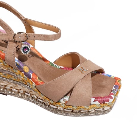 【数量限定】〜BONNIE ESPADRILLE〜ウェッジサンダル★BEIGE★
